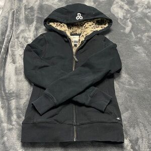 TNA Black Cheetah Print Hoodie